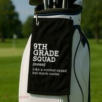 9th Ninth Grade Squad Student Teacher Back To School Gift Golf Towel thumb 2
