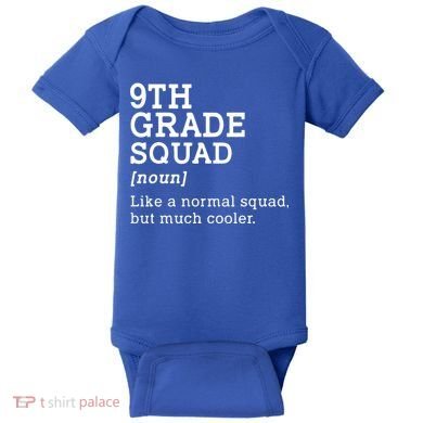 9th Ninth Grade Squad Student Teacher Back To School Gift Baby Bodysuit