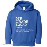 9th Ninth Grade Squad Student Teacher Back To School Gift Toddler Hoodie thumb 0