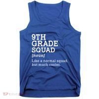 9th Ninth Grade Squad Student Teacher Back To School Gift Tank Top thumb 0