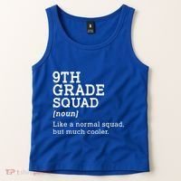 9th Ninth Grade Squad Student Teacher Back To School Gift Tank Top thumb 2