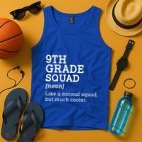 9th Ninth Grade Squad Student Teacher Back To School Gift Tank Top thumb 4