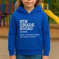 9th Ninth Grade Squad Student Teacher Back To School Gift Kids Hoodie thumb 3