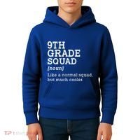 9th Ninth Grade Squad Student Teacher Back To School Gift Kids Hoodie thumb 4