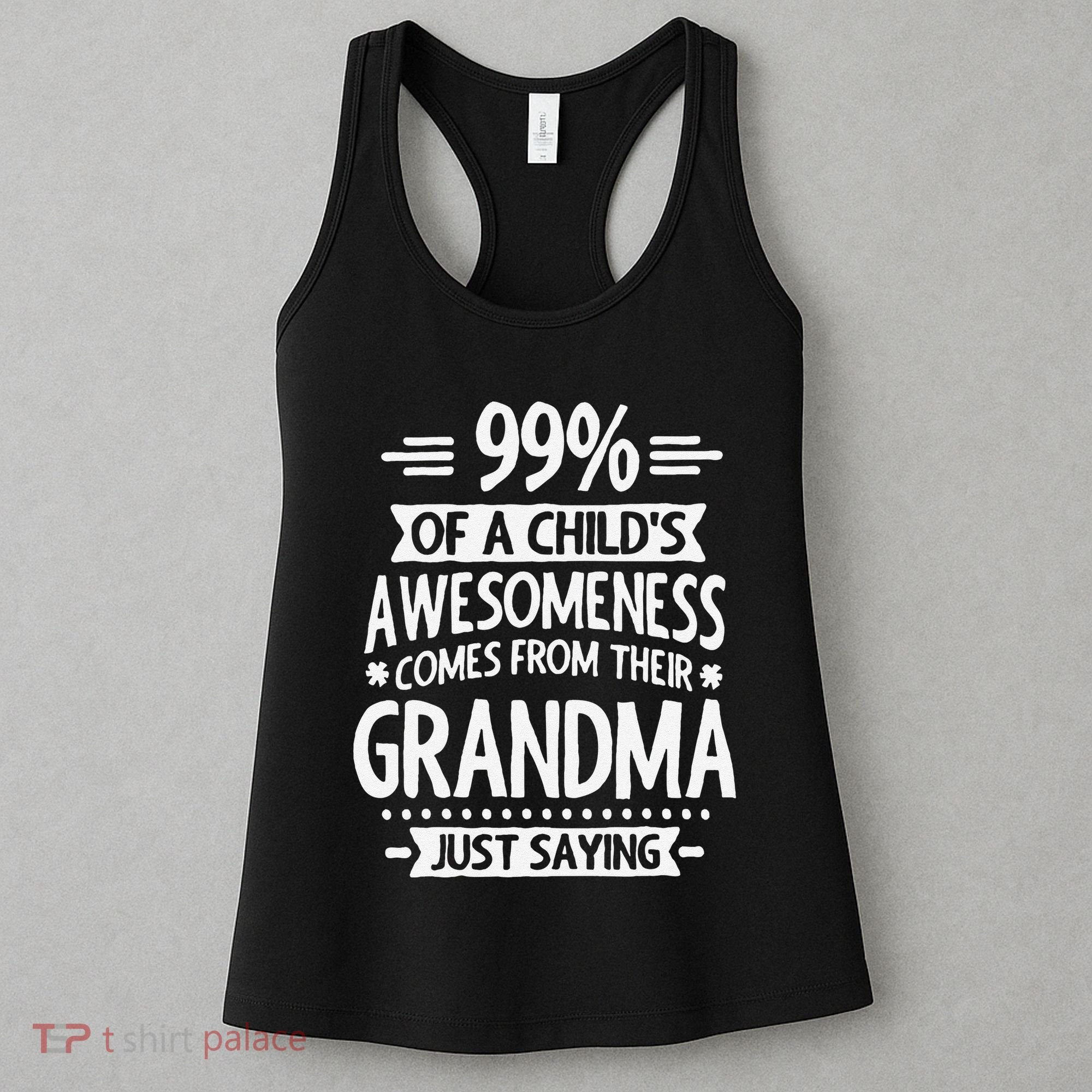 99 Of A Childs Awesomeness Comes From Their Grandma Women's Tank Top