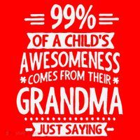 99 Of A Childs Awesomeness Comes From Their Grandma Santa Hat thumb 1