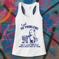 99 Problems And A Sweet Little Treat Would Solve Most Of Them Women's Tank Top thumb 3