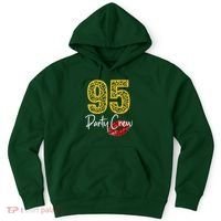 95 Party Crew Drinking Beer 95th Years Happy Birthday Red Lips Hoodie thumb 0