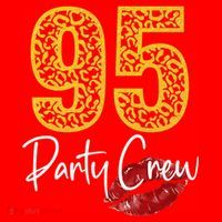 95 Party Crew Drinking Beer 95th Years Happy Birthday Red Lips Santa Hat thumb 1