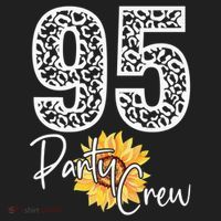 95 Party Crew Drinking Beer 95th Years Happy Birthday Sun Flower Hat thumb 2