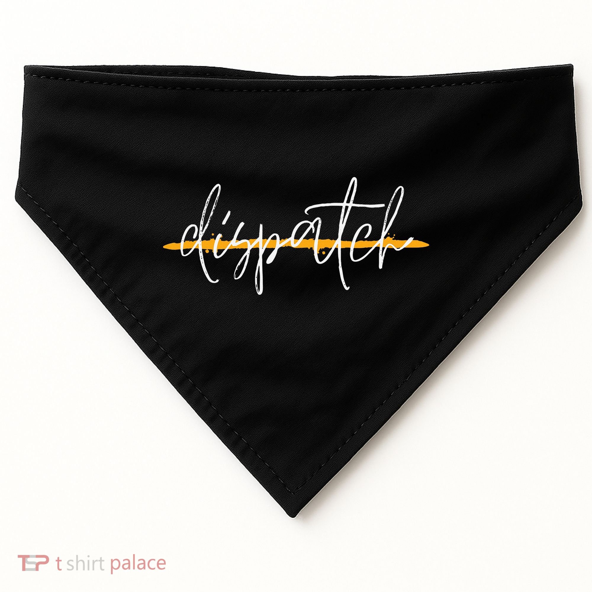 911 Police Dispatcher Thin Gold Line Sheriff Dispatch Life USA-Made Doggie Bandana