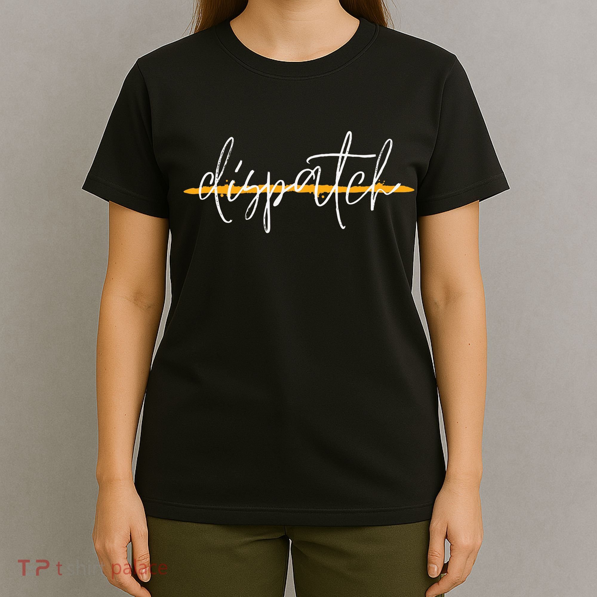 911 Police Dispatcher Thin Gold Line Sheriff Dispatch Life T-Shirt
