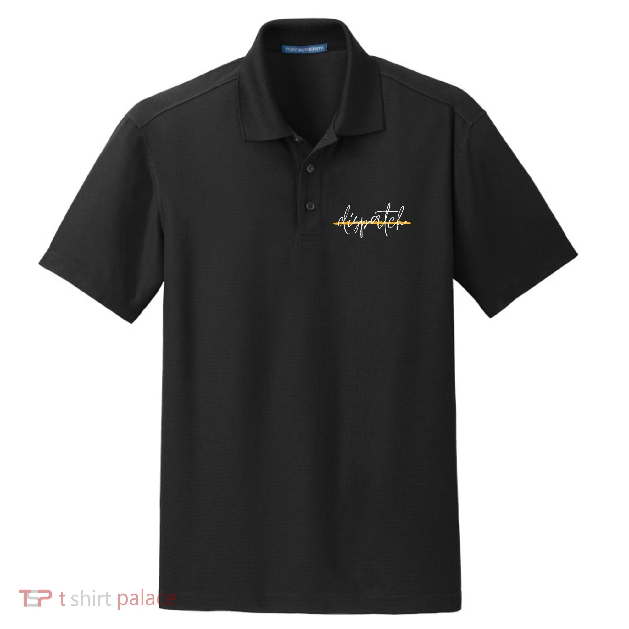 911 Police Dispatcher Thin Gold Line Sheriff Dispatch Life Dry Zone Grid Polo