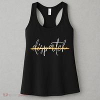 911 Police Dispatcher Thin Gold Line Sheriff Dispatch Life Women's Tank Top thumb 3