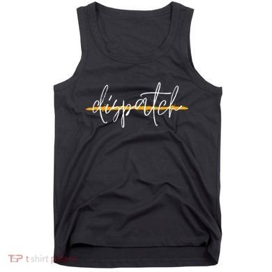 911 Police Dispatcher Thin Gold Line Sheriff Dispatch Life Tank Top