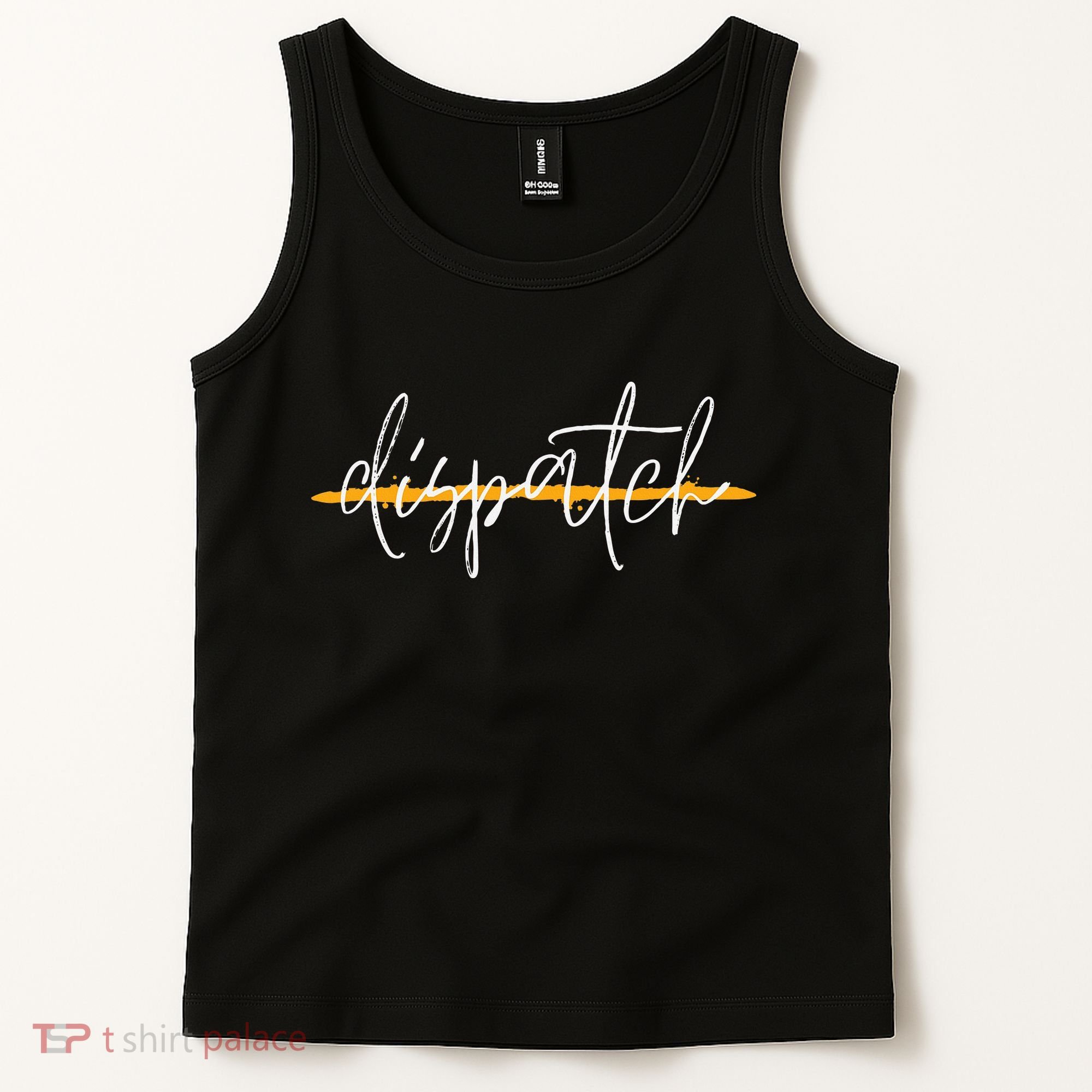 911 Police Dispatcher Thin Gold Line Sheriff Dispatch Life Tank Top