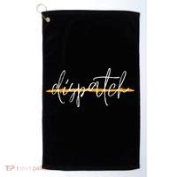 911 Police Dispatcher Thin Gold Line Sheriff Dispatch Life Golf Towel thumb 0