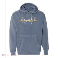 911 Police Dispatcher Thin Gold Line Sheriff Dispatch Life Comfort Colors Garment-Dyed Hooded Sweatshirt thumb 0