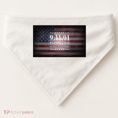 9.11.01 Patriot Day 20th Anniversary USA-Made Doggie Bandana