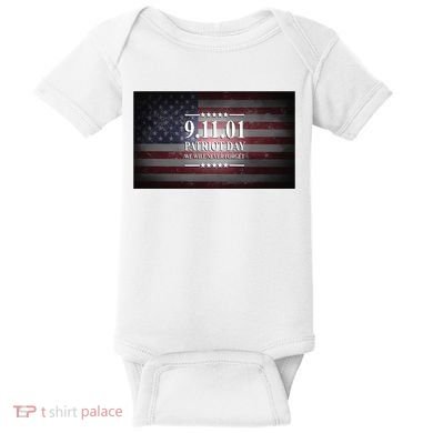 9.11.01 Patriot Day 20th Anniversary Baby Bodysuit