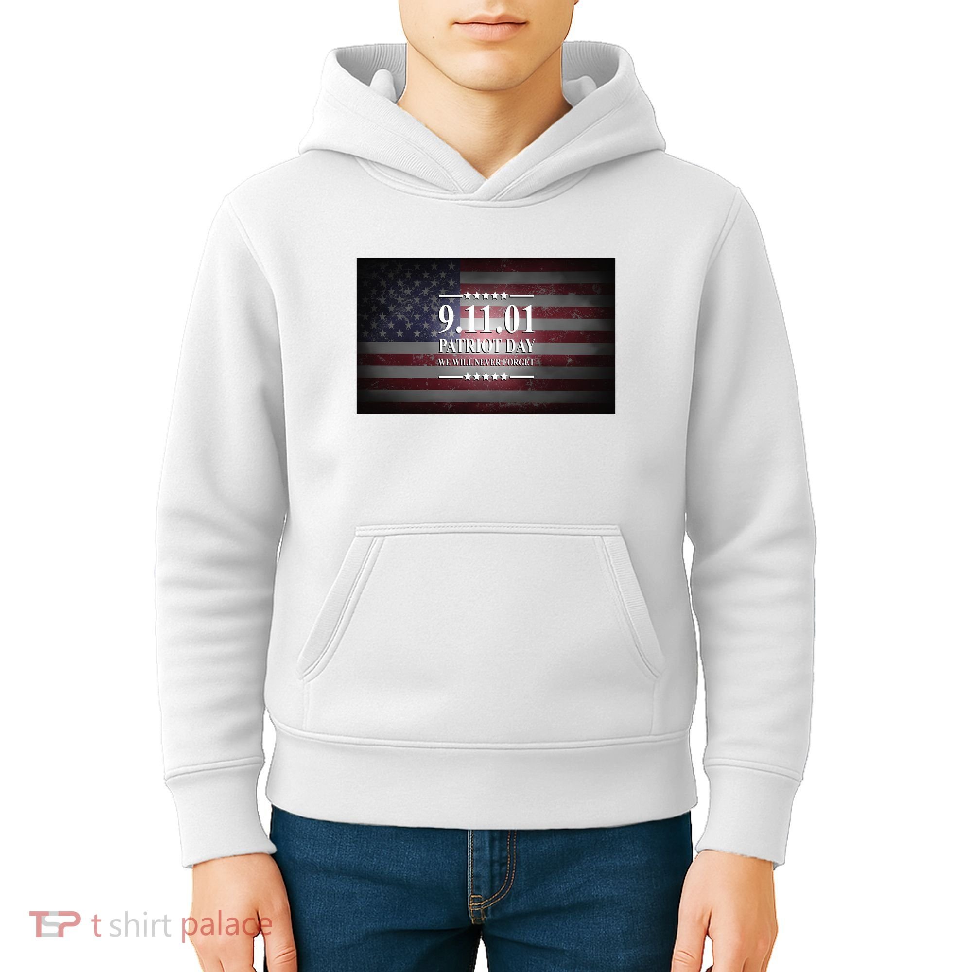 9.11.01 Patriot Day 20th Anniversary Kids Hoodie