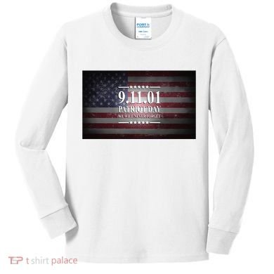 9.11.01 Patriot Day 20th Anniversary Kids Long Sleeve Shirt