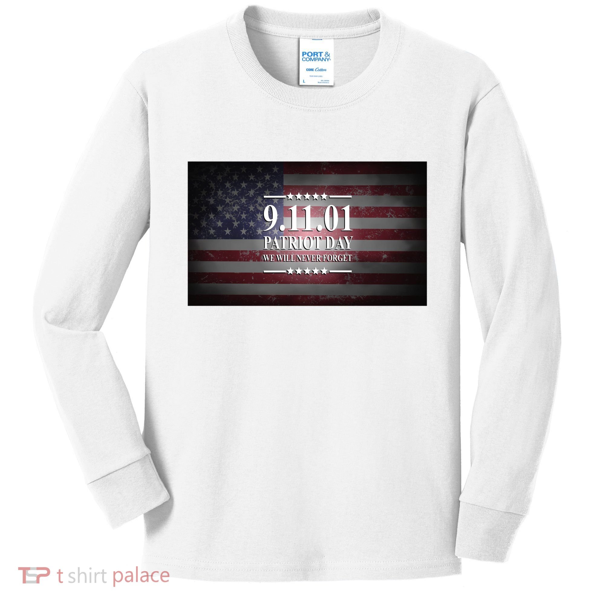 9.11.01 Patriot Day 20th Anniversary Kids Long Sleeve Shirt