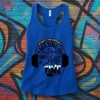 911 Police Dispatcher Gift For Thin Gold Line 1st Responders Gift Women's Tank Top thumb 3