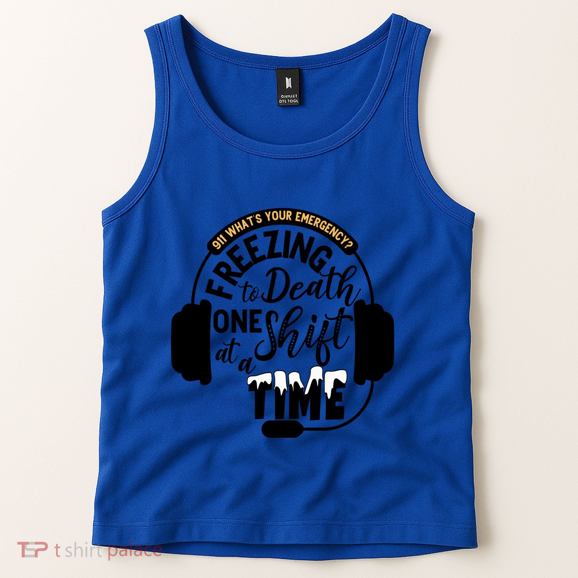 911 Police Dispatcher Gift For Thin Gold Line 1st Responders Gift Tank Top