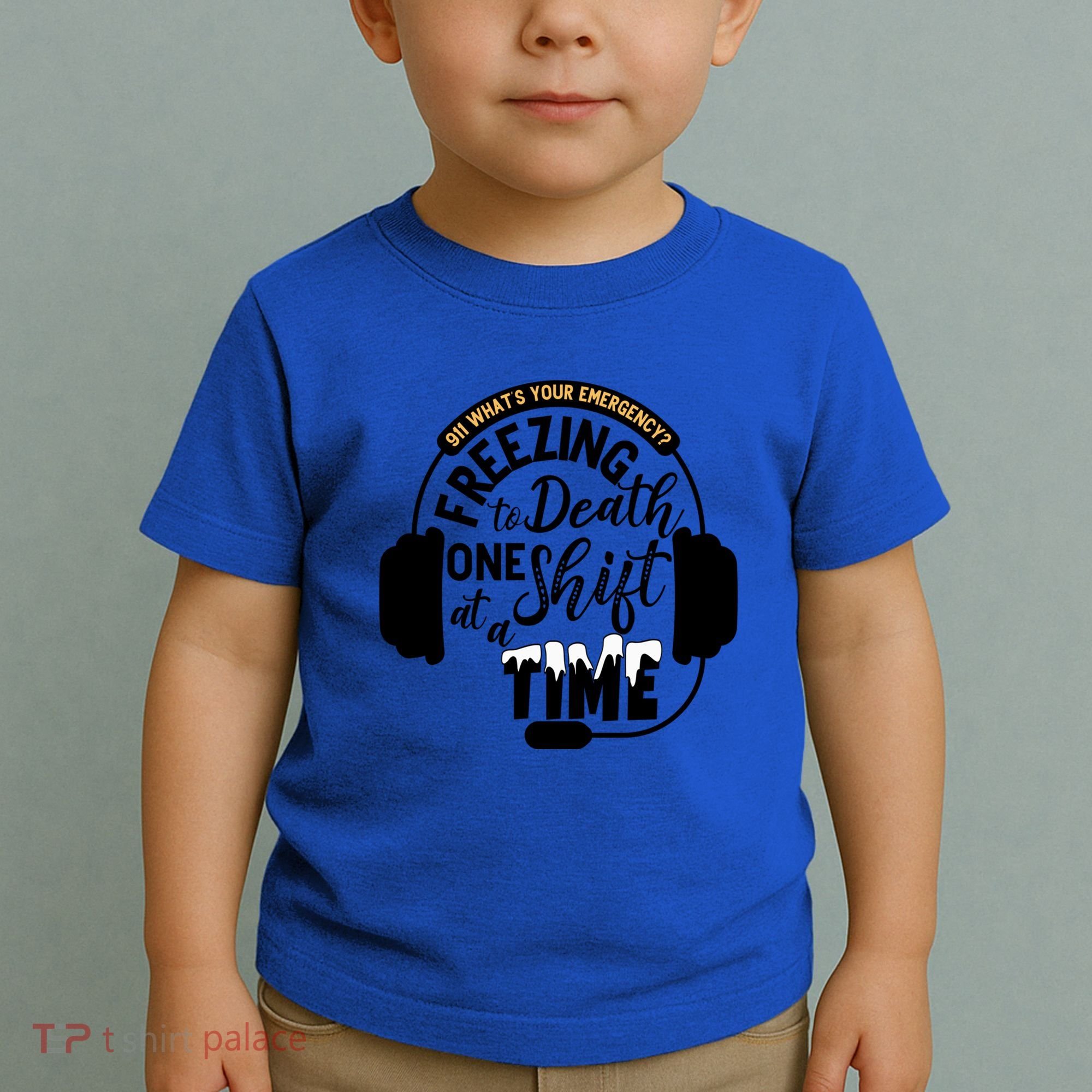 911 Police Dispatcher Gift For Thin Gold Line 1st Responders Gift Toddler T-Shirt