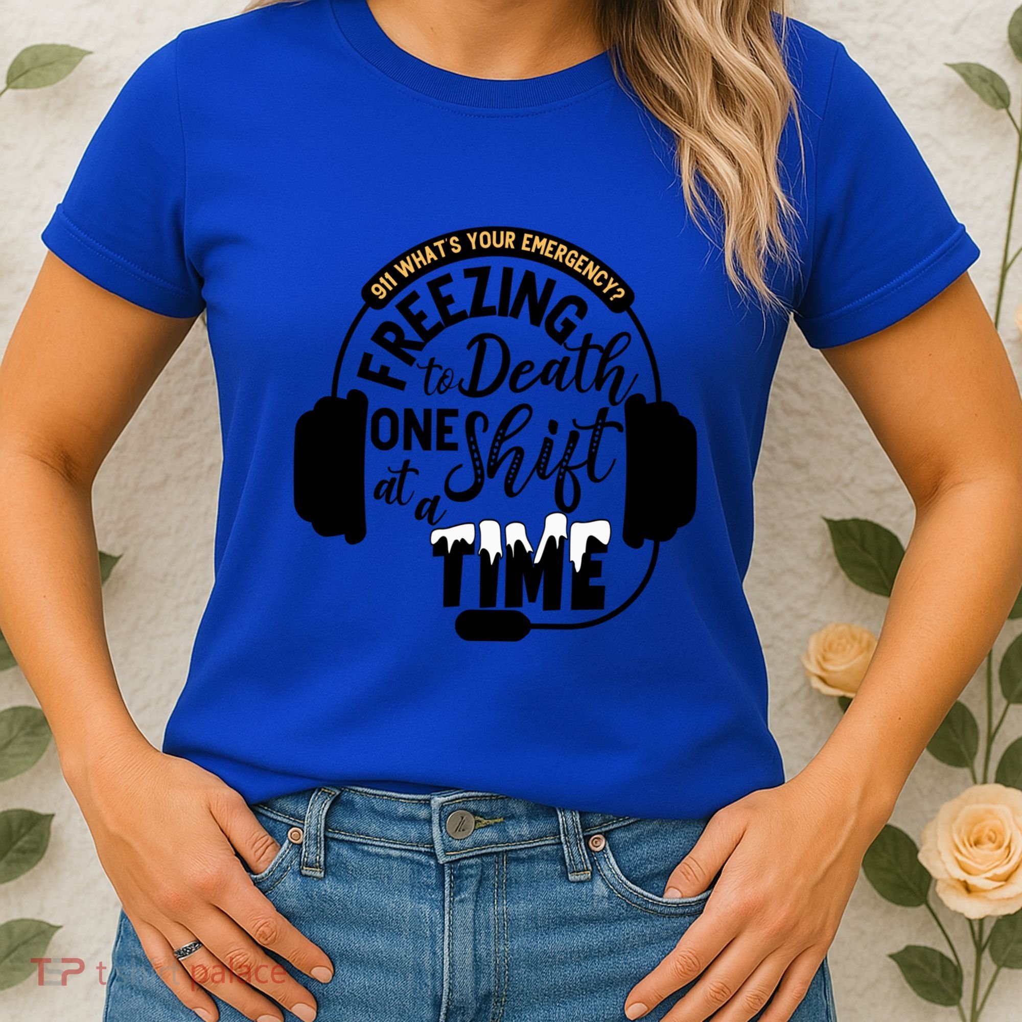 911 Police Dispatcher Gift For Thin Gold Line 1st Responders Gift Women's T-Shirt