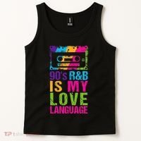 90S R&B Is My Love Language Music Tank Top thumb 2