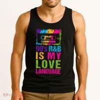 90S R&B Is My Love Language Music Tank Top thumb 3