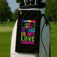 90S R&B Is My Love Language Music Golf Towel thumb 2