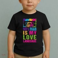 90S R&B Is My Love Language Music Toddler T-Shirt thumb 2