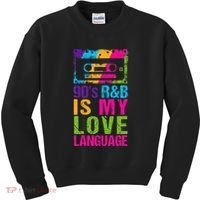 90S R&B Is My Love Language Music Kids Sweatshirt thumb 0