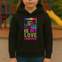 90S R&B Is My Love Language Music Kids Hoodie thumb 3