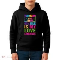 90S R&B Is My Love Language Music Kids Hoodie thumb 4