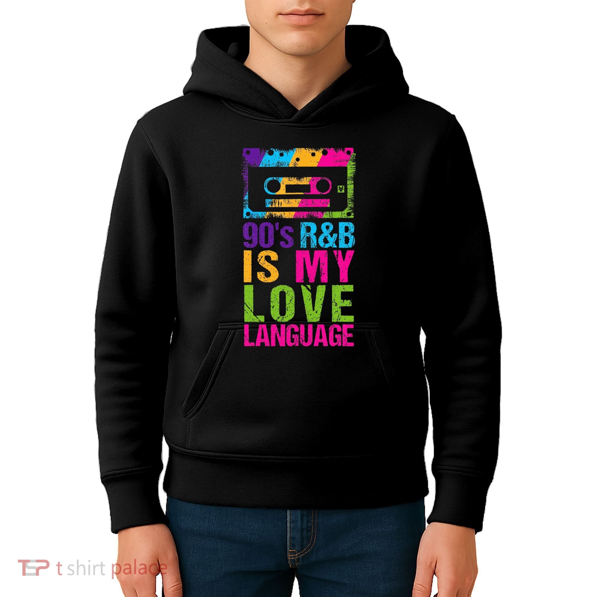 90S R&B Is My Love Language Music Kids Hoodie