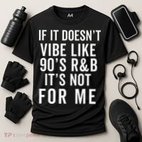 90S R&B Music For Lover Rhythm And Blues Cooling Performance Crew T-Shirt thumb 3