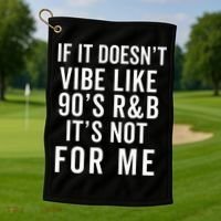 90S R&B Music For Lover Rhythm And Blues Golf Towel thumb 1