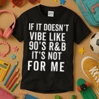 90S R&B Music For Lover Rhythm And Blues Kids T-Shirt thumb 3