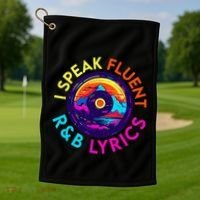 90S R&B Music L Rnb Lover Rhythm And Blues Golf Towel thumb 1