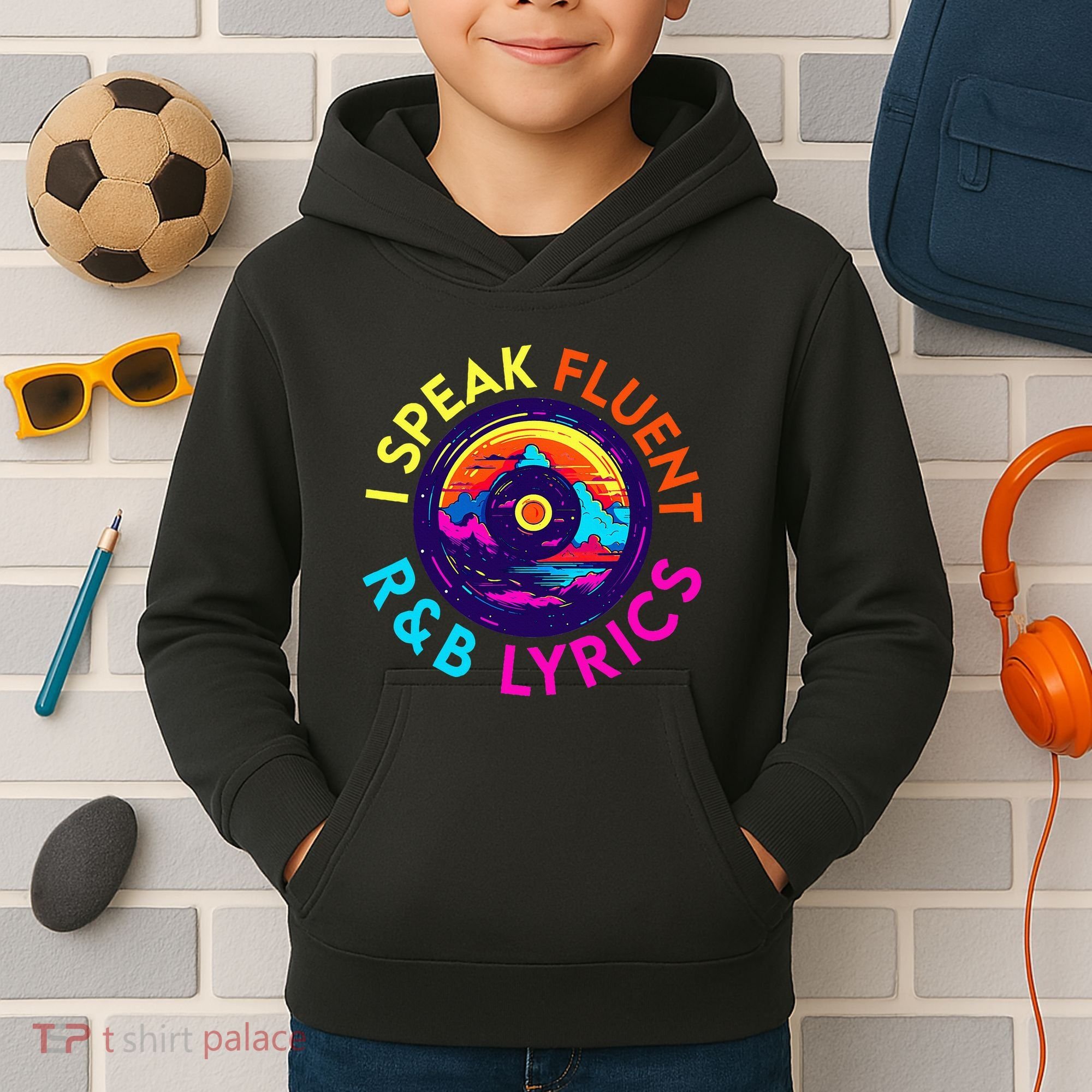90S R&B Music L Rnb Lover Rhythm And Blues Kids Hoodie