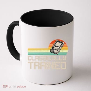 90' Retro Sunset Classically Trained Gaming Design, Game Lover Gift For Men Boys Coffee Mug