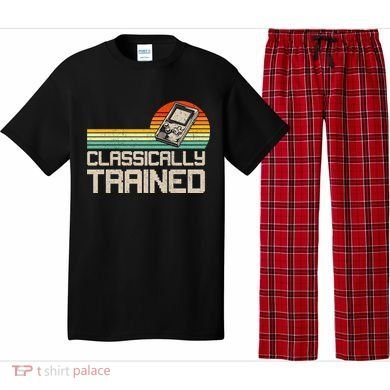 90' Retro Sunset Classically Trained Gaming Design, Game Lover Gift For Men Boys Pajama Set