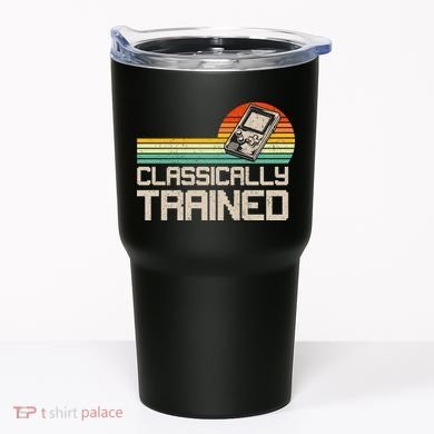 90' Retro Sunset Classically Trained Gaming Design, Game Lover Gift For Men Boys Tumbler