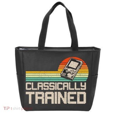 90' Retro Sunset Classically Trained Gaming Design, Game Lover Gift For Men Boys Tote Bag