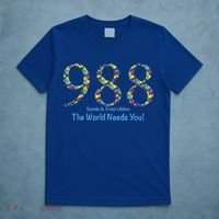 988 Suicide And Crisis Lifeline The World Needs You! T-Shirt thumb 5
