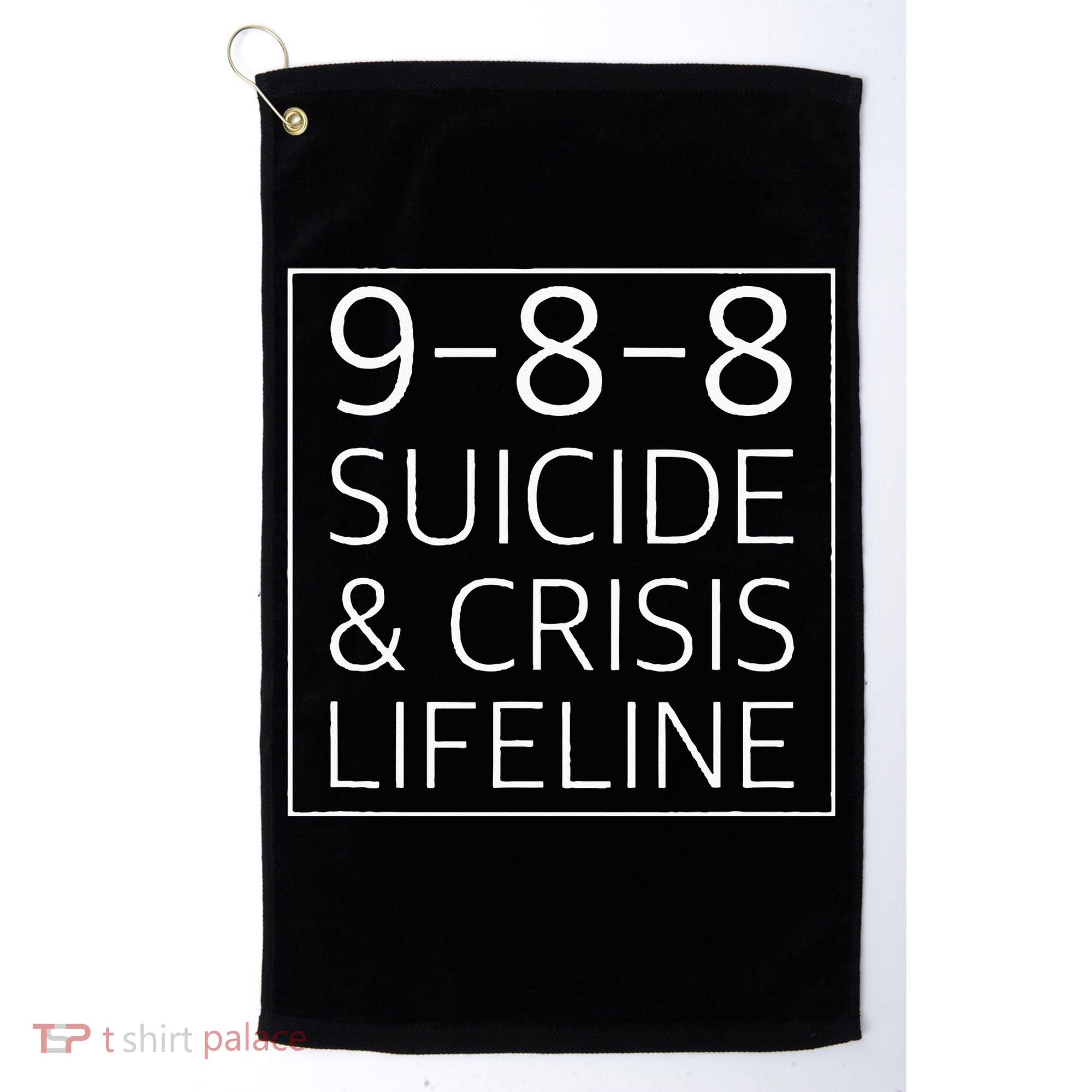 988 Suicide Awareness Crisis Lifeline 988 Golf Towel